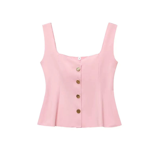 TOP BUSTIER ABBOTTONATO